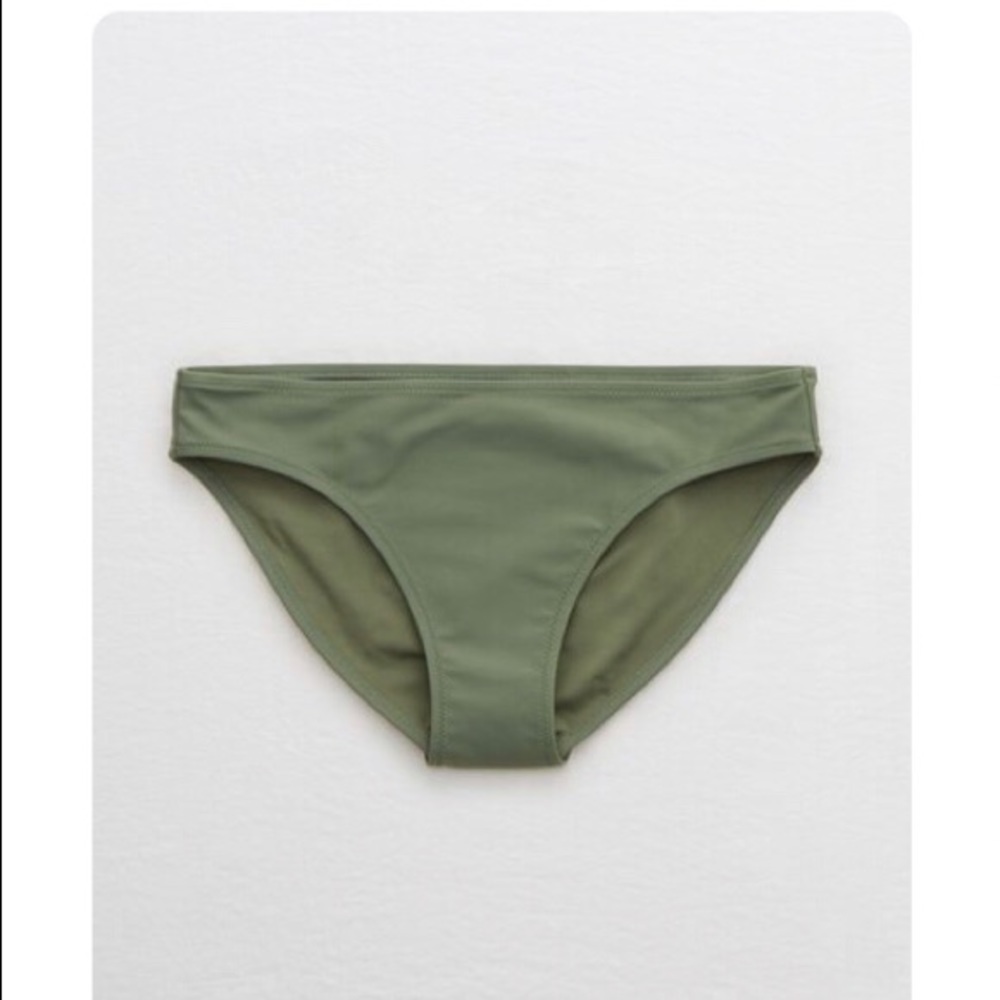 Aerie Bikini Bottoms Olive Green